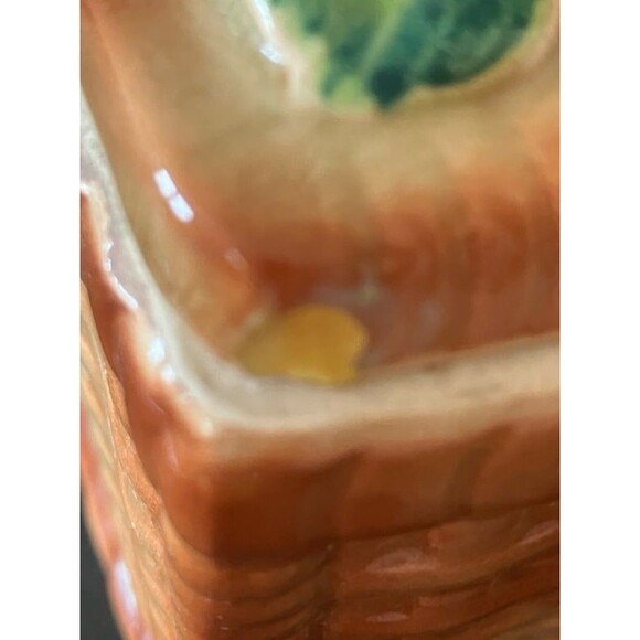 vintage 1970s Storage Ceramic Fruit Basket with Lid RARE Japan - Picture 12 of 12